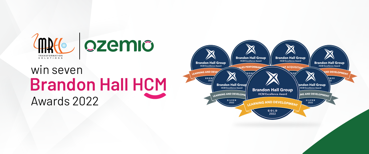 MRCC & Ozemio win seven Brandon Hall HCM Awards 2022