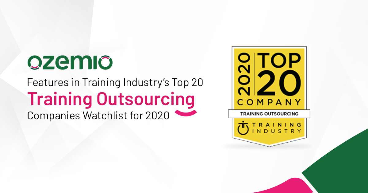 Ozemio Features in Training Industry’s Top 20 Training Outsourcing Companies Watchlist for 2020