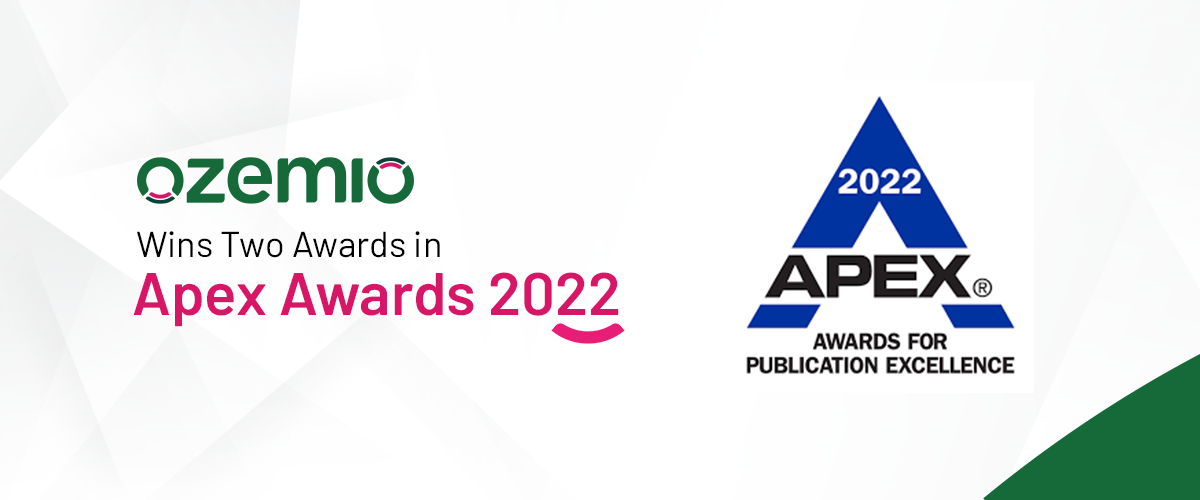 Ozemio Wins Two Awards in Apex Awards 2022
