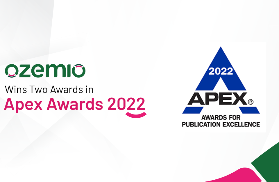 Ozemio Wins Two Awards in Apex Awards 2022