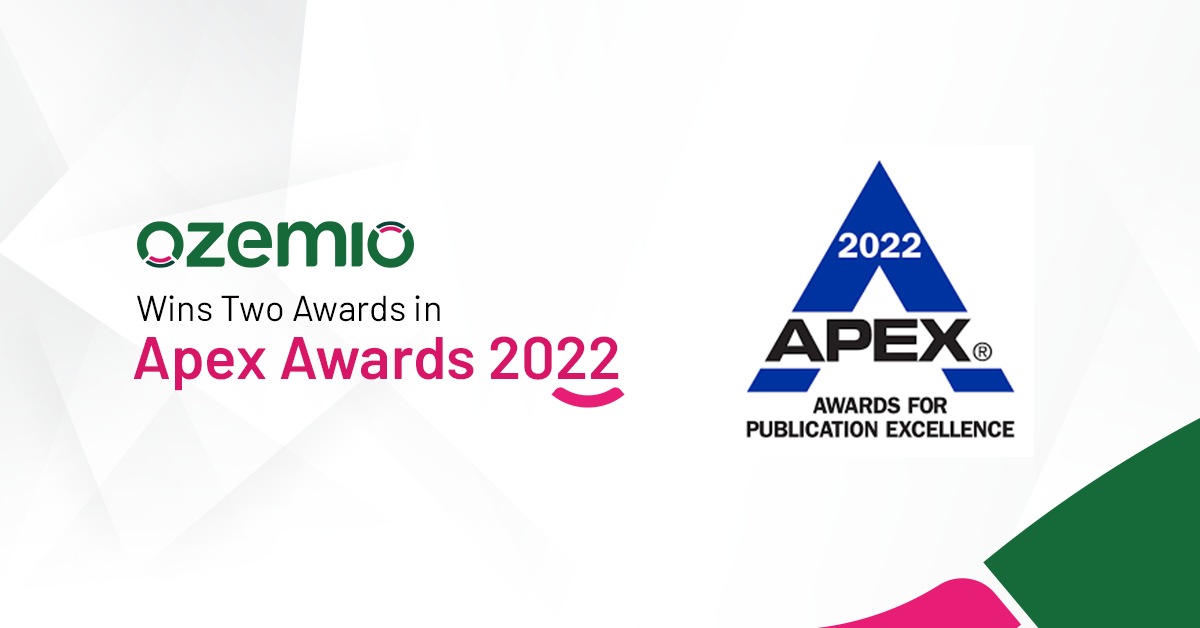 Ozemio Wins Two Awards in Apex Awards 2022
