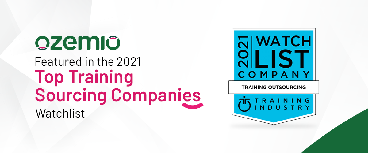 Ozemio Wins a Spot on the 2021 Top Training Outsourcing Companies Watch List