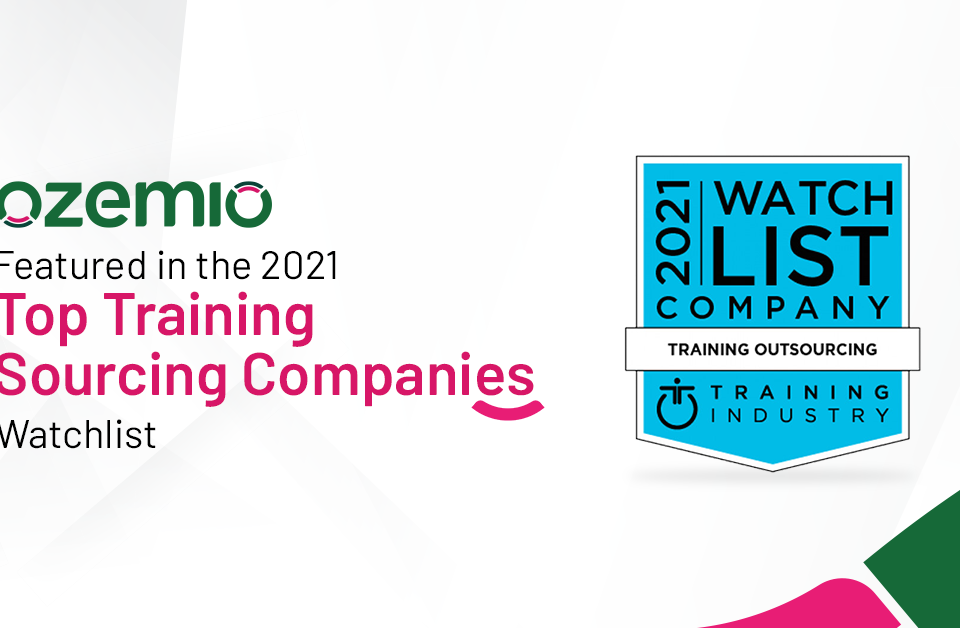 Ozemio Wins a Spot on the 2021 Top Training Outsourcing Companies Watch List
