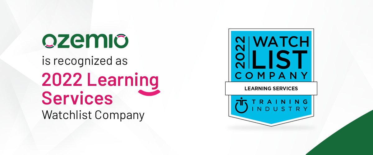 Ozemio selected as a 2022 Learning Services Watch List Company