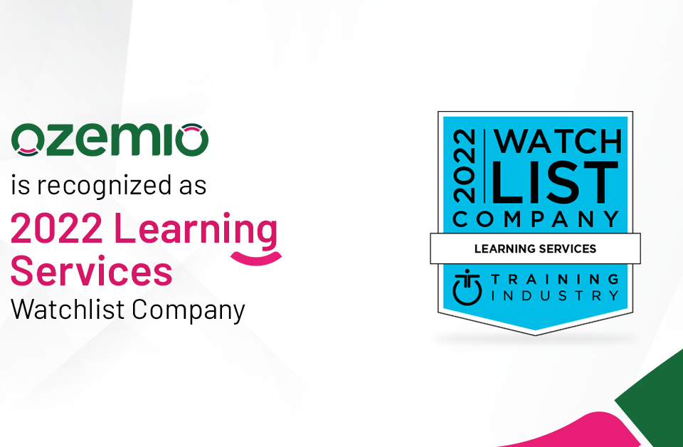 Ozemio selected as a 2022 Learning Services Watch List Company