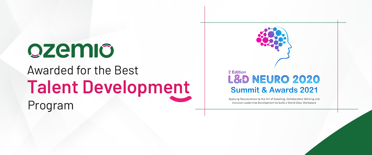 Award for the Best Talent Development Program at the 2nd Edition L&D Neuro Excellence Awards 2021!