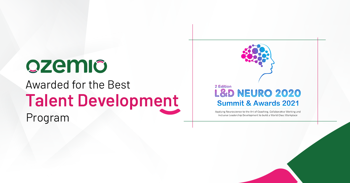 Award for the Best Talent Development Program at the 2nd Edition L&D Neuro Excellence Awards 2021!