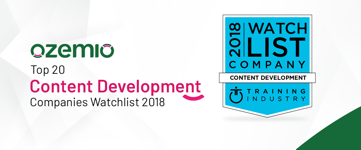 Top 20 Content Development Companies Watchlist 2018