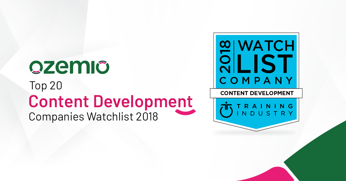Top 20 Content Development Companies Watchlist 2018